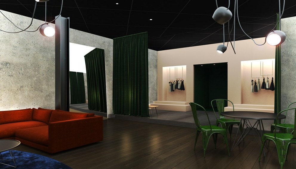 Music venue 'Green Room' and hospitality area | Green room chill out area | Interior Designers